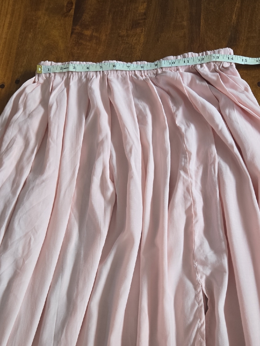 Lulus Light Pink Pleated Maxi Skirt With Slit Size Large - Picture 8 of 11